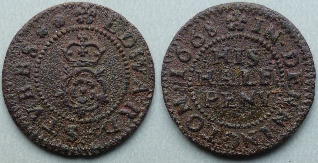 Dennington, Edward Stubbs 1668 halfpenny